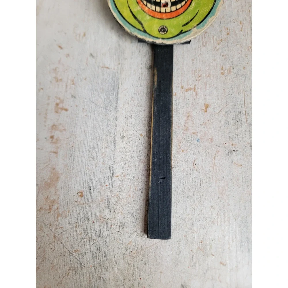 Vintage Halloween noise maker pumpkin stick jack O'Lantern unique